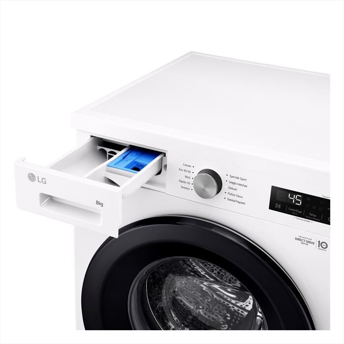 LG - Lavatrice AI DD F4NX1008NWK SERIE X1 8kg Classe A-Ivory White