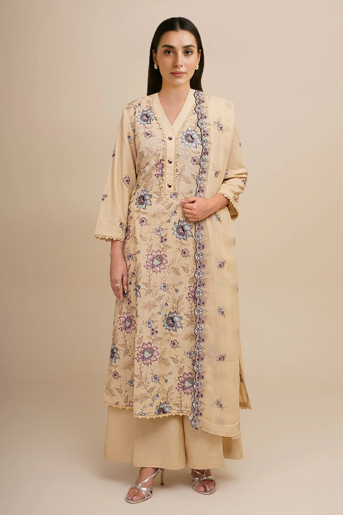VISCOSE KARANDI  | EMBROIDERED