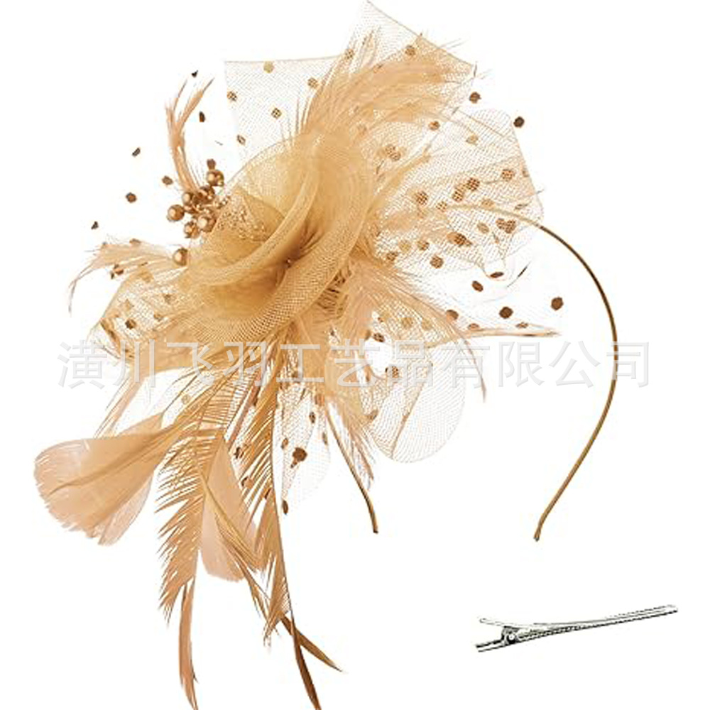 Feather hairband headdress
