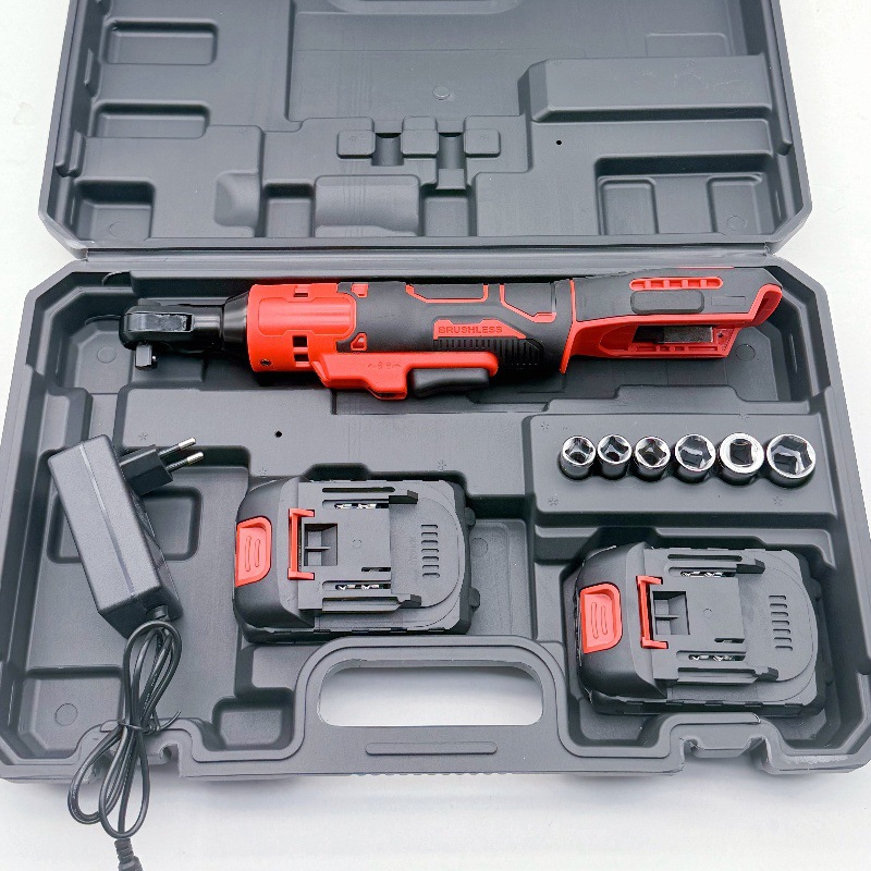 90-degree right-angle electric wrench charging truss Special purpose vehicle maintenance large torque lithium battery ratchet wrench