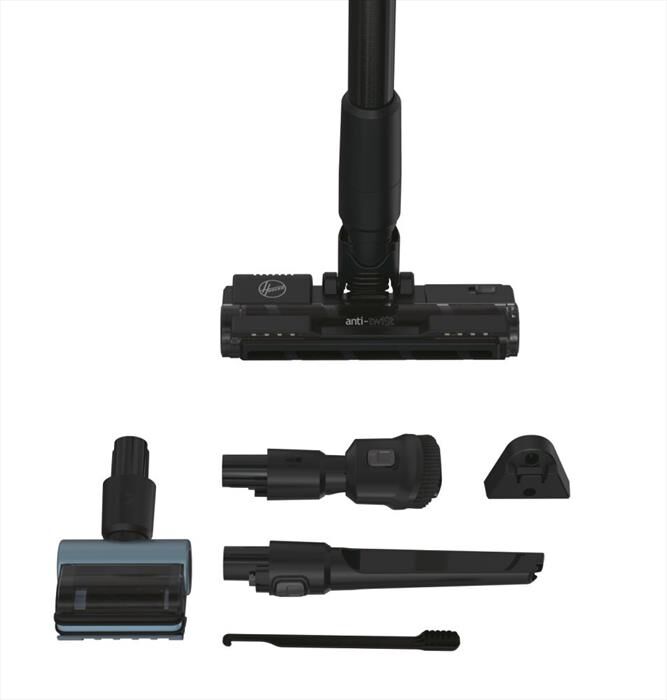 HOOVER - Aspirapolvere ricaricabile HF401P 011-Nero, Argento