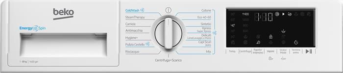BEKO - Lavatrice incasso WIT8A4BW 8 Kg Classe A-Bianco