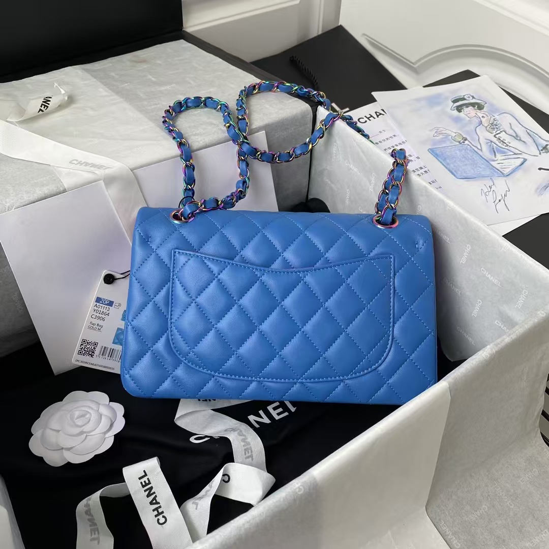 Small Classic Handbag Gradient Metal