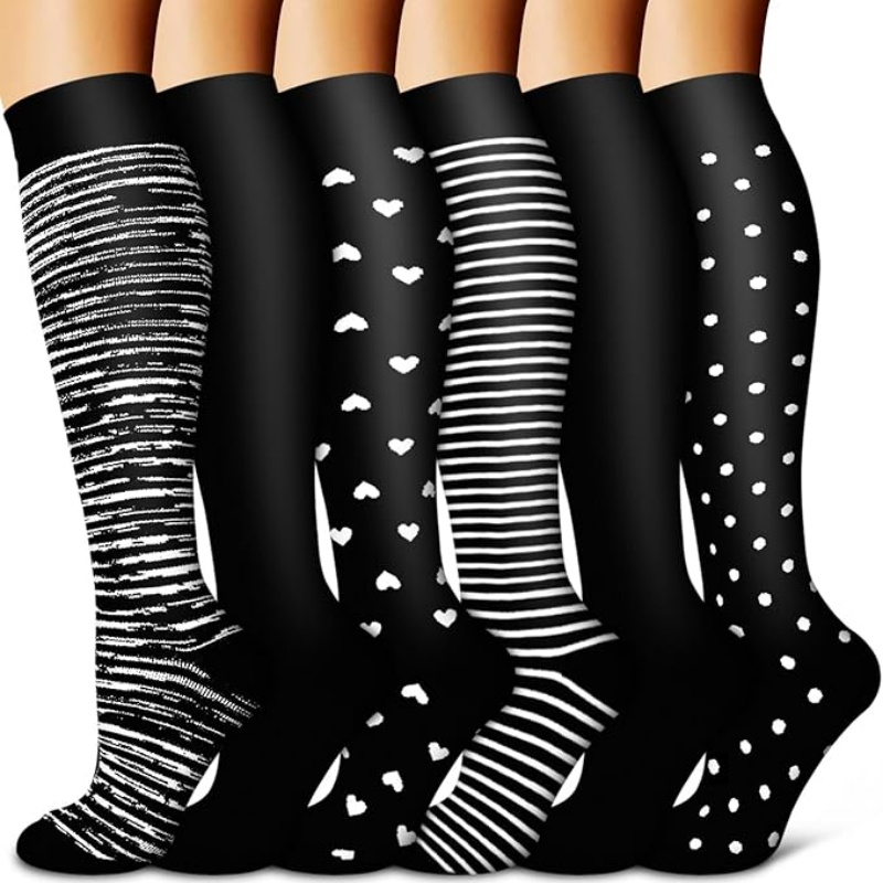 LUNULA Copper Compression Socks for Women & Men (6 pairs)