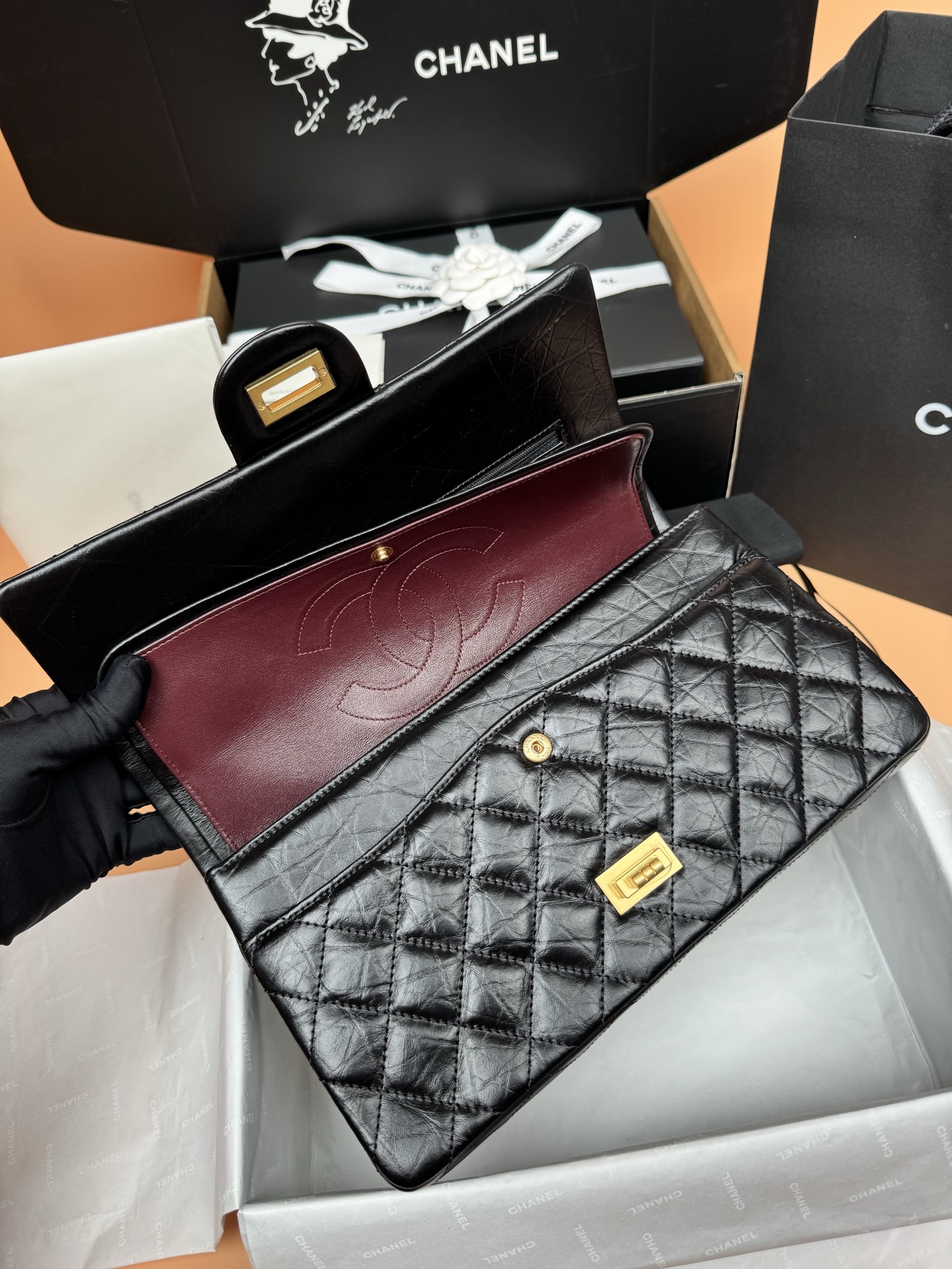 2.55 Reissue Handbag - Mocuir