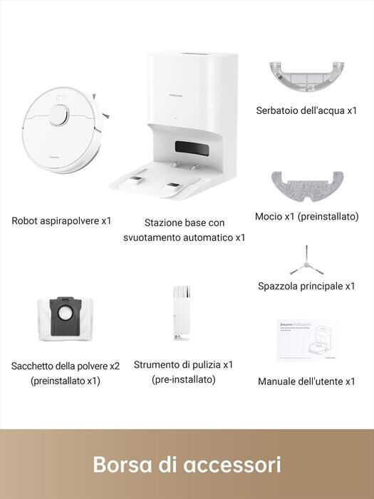 DREAME - Aspirapolvere robot D10 PLUS GEN2-Bianco