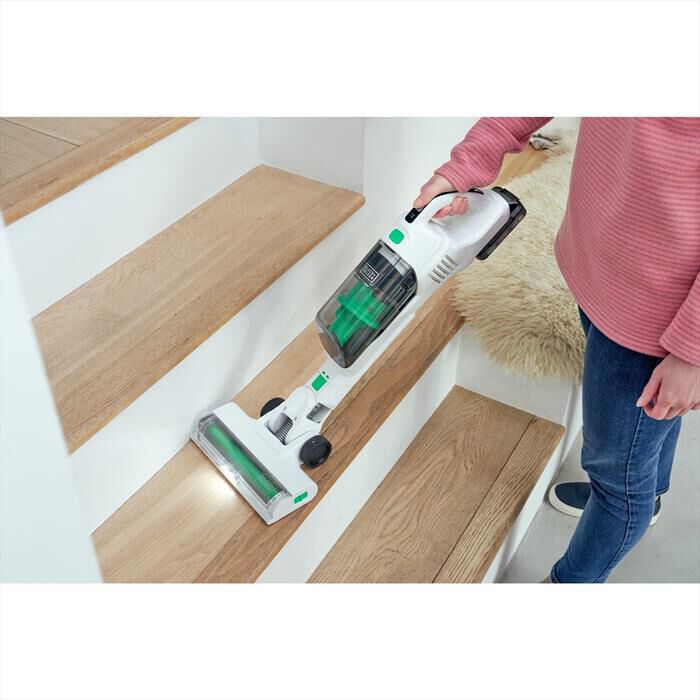 BLACK & DECKER - Scopa elettrica REVSV18D1HF-BIANCO / VERDE