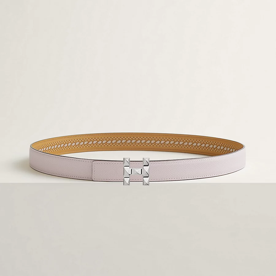 H Infini belt buckle & Bandana leather strap 24 mm