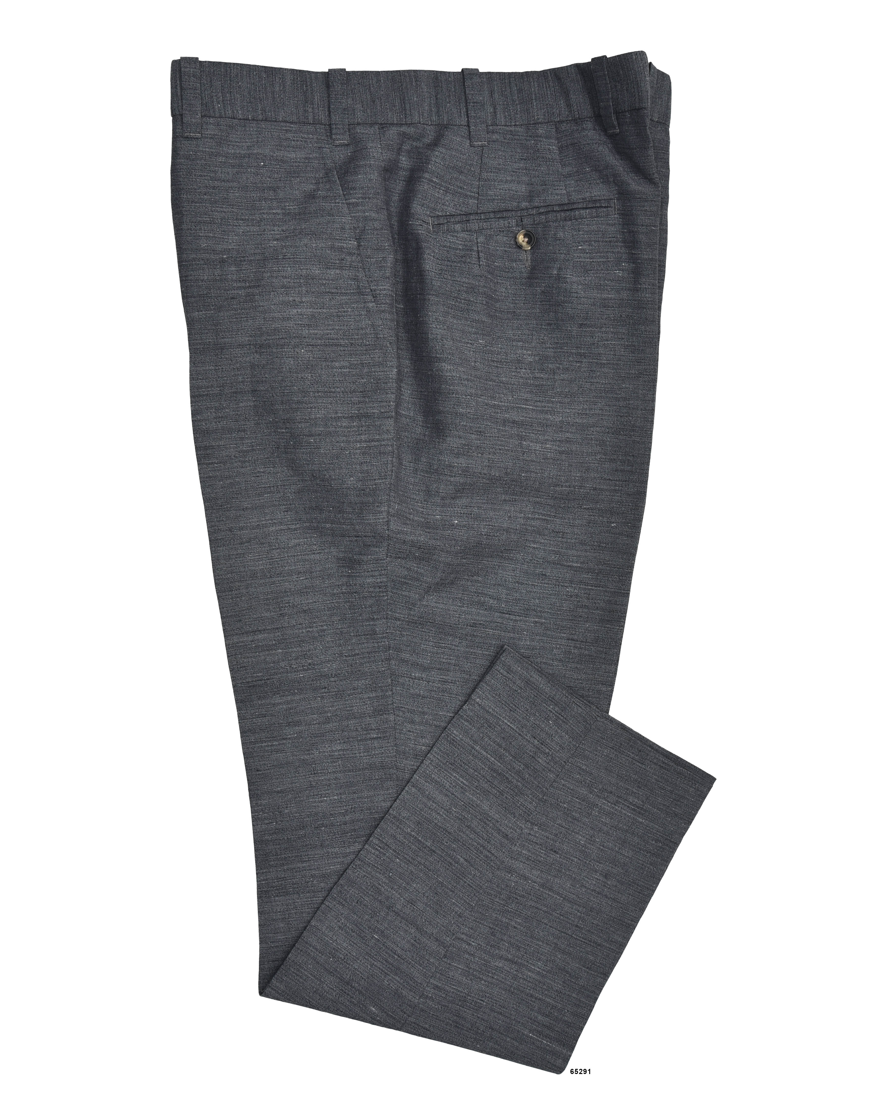 Grey Linen Dress Pant
