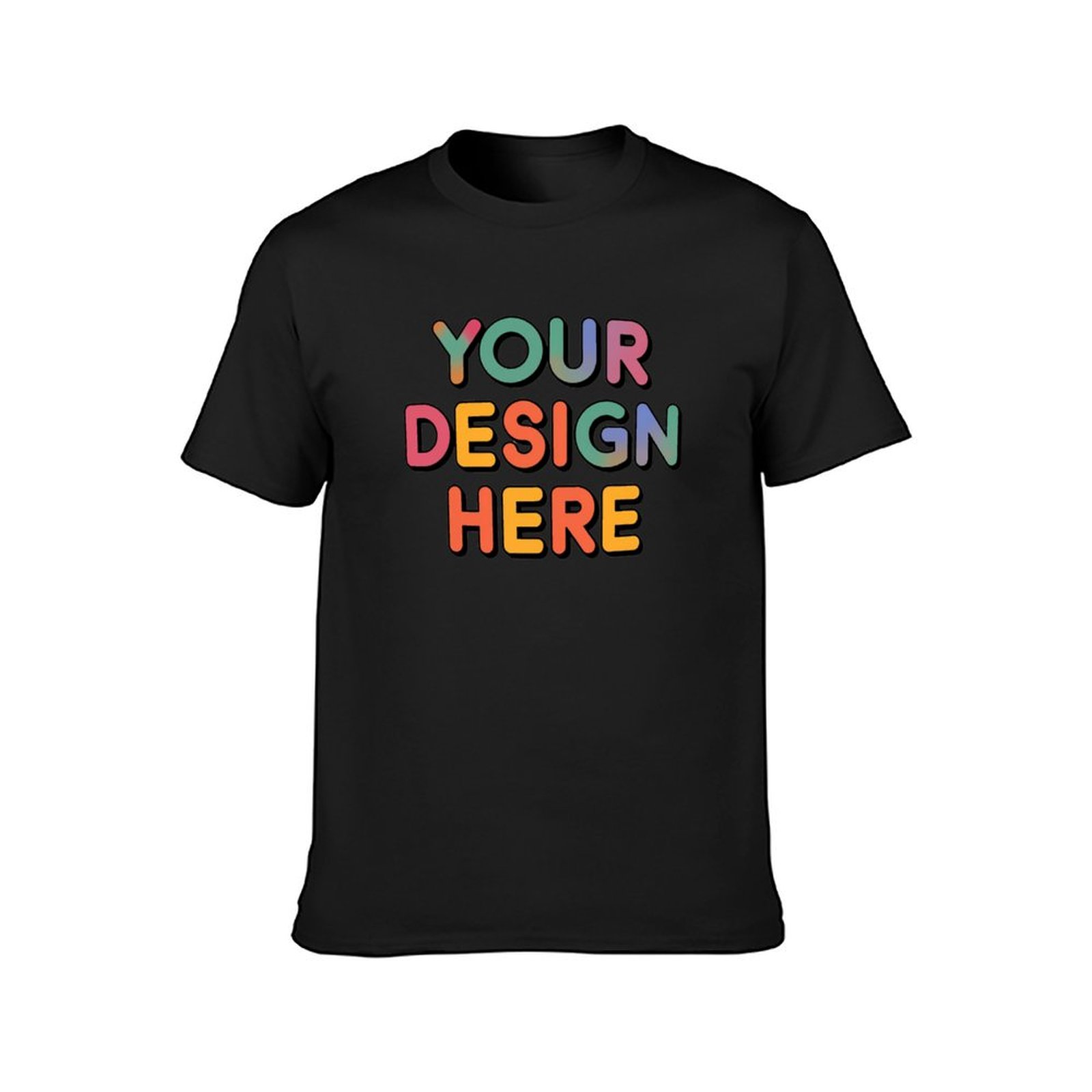 Personalized Custom Men’s Direct Printing Front Print T-Shirt Pure Cotton