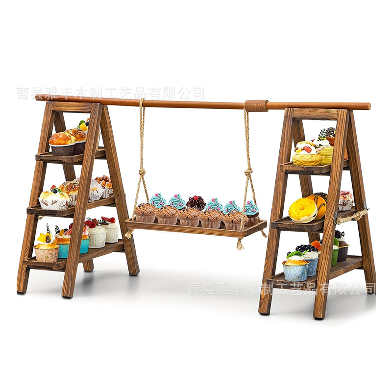 Wooden cupcake stand desktop wooden cupcake display stand desktop wooden display stand