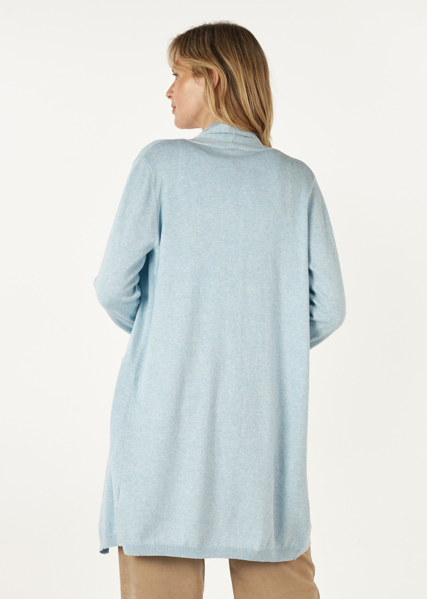 ‌Luxe Rib Longline Cardi