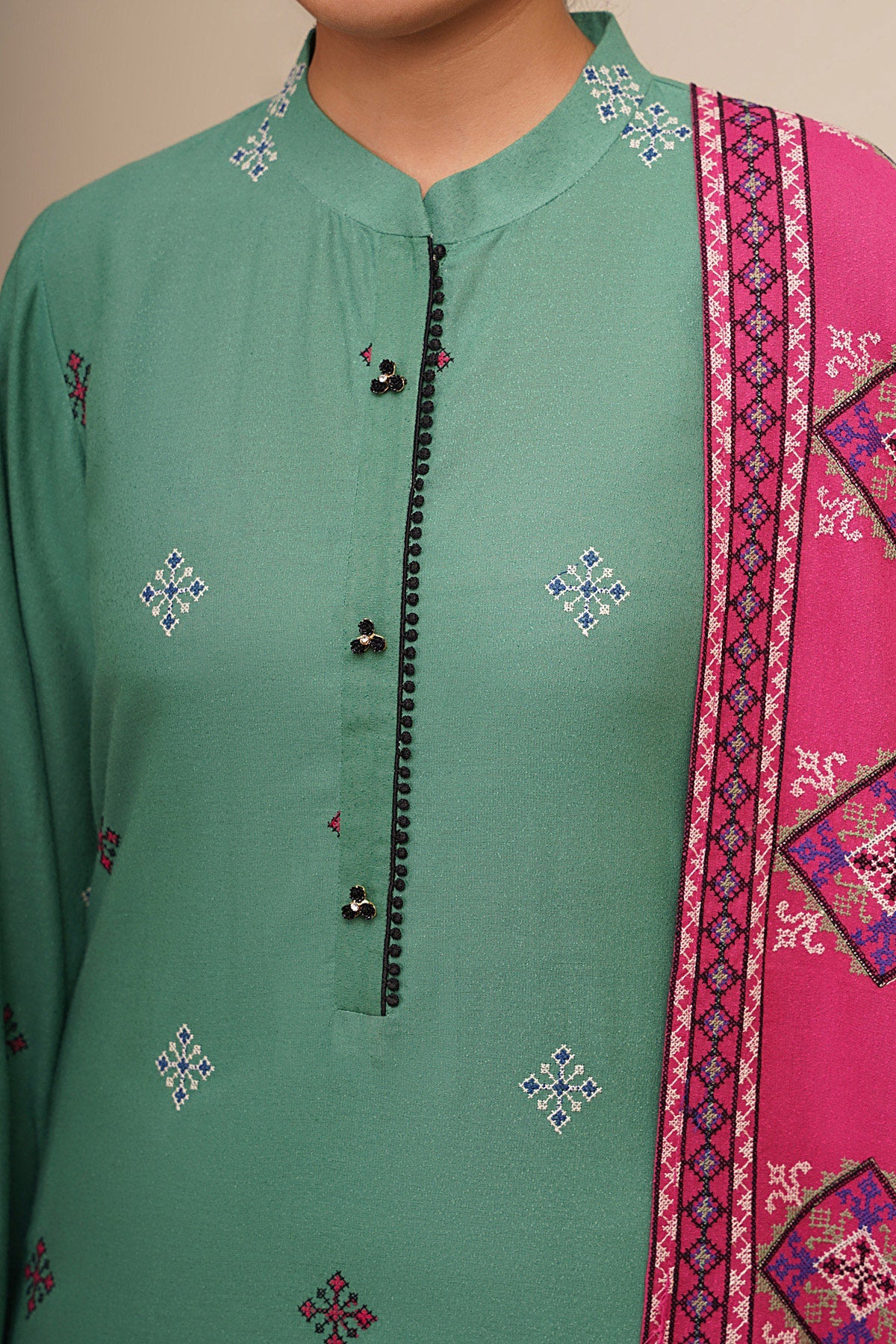 VISCOSE KARANDI  | EMBROIDERED