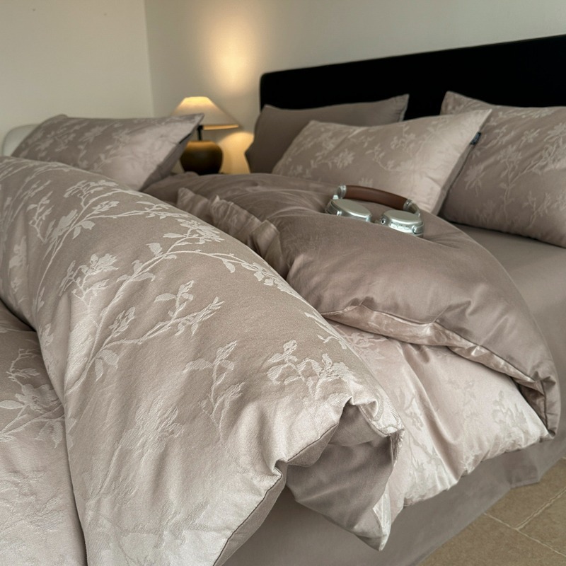 Long-staple cotton bed set of four 100% cotton 60 cotton jacquard quilt cover bed linen