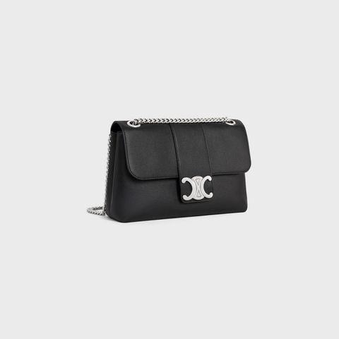 MEDIUM VICTOIRE BAG IN SUPPLE CALFSKIN BLACK