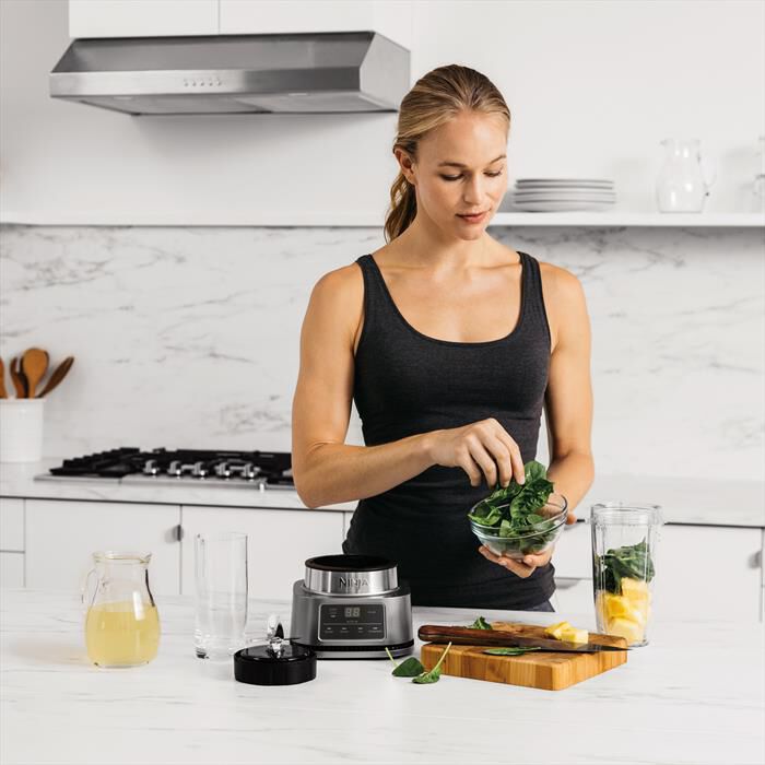 NINJA - Frullatore 2 in 1 POWER NUTRI CB100EU-GRIGIO/NERO