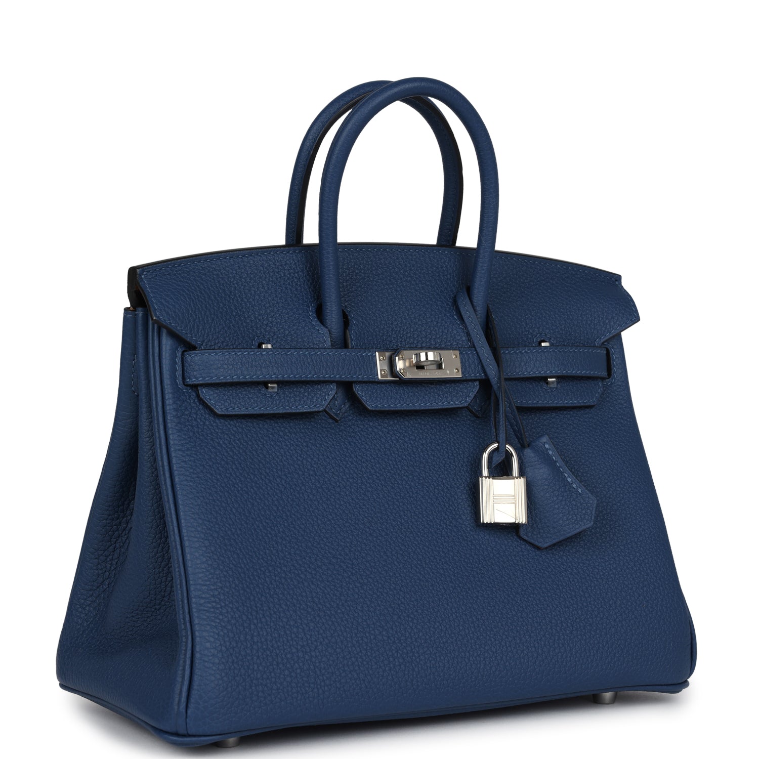 Birkin 25 Deep Bleu Verso Togo Palladium Hardware