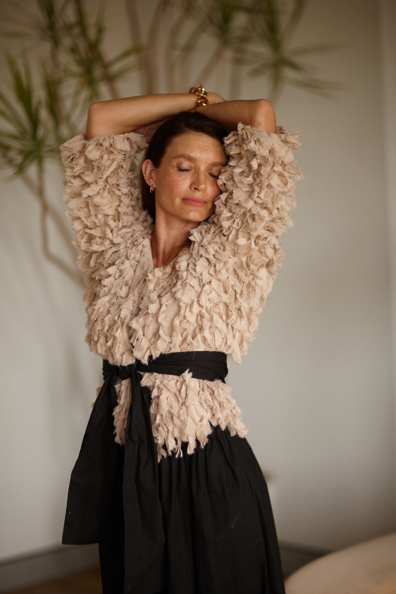Coastal Breeze Chiffon Bolero Jacket
