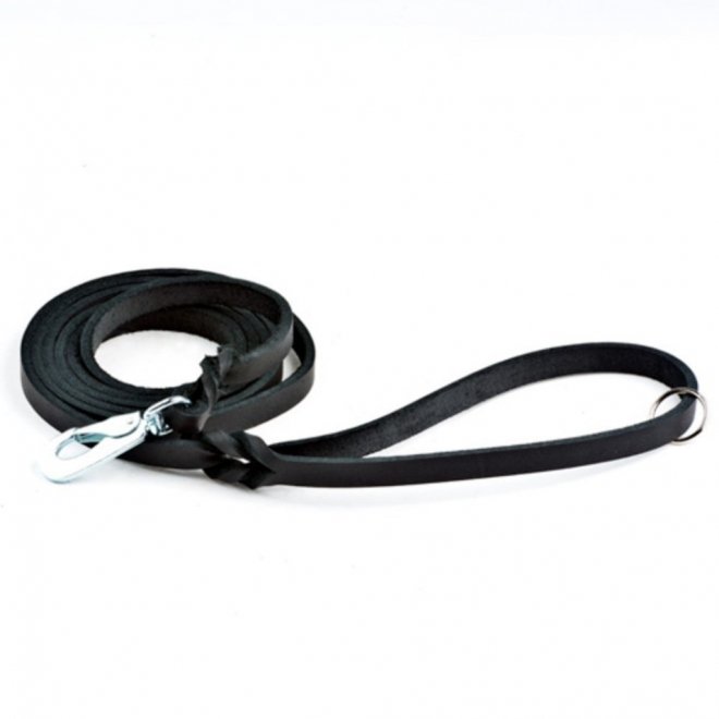 Feel Leather Braid flettet lærkobbel m/stållås svart