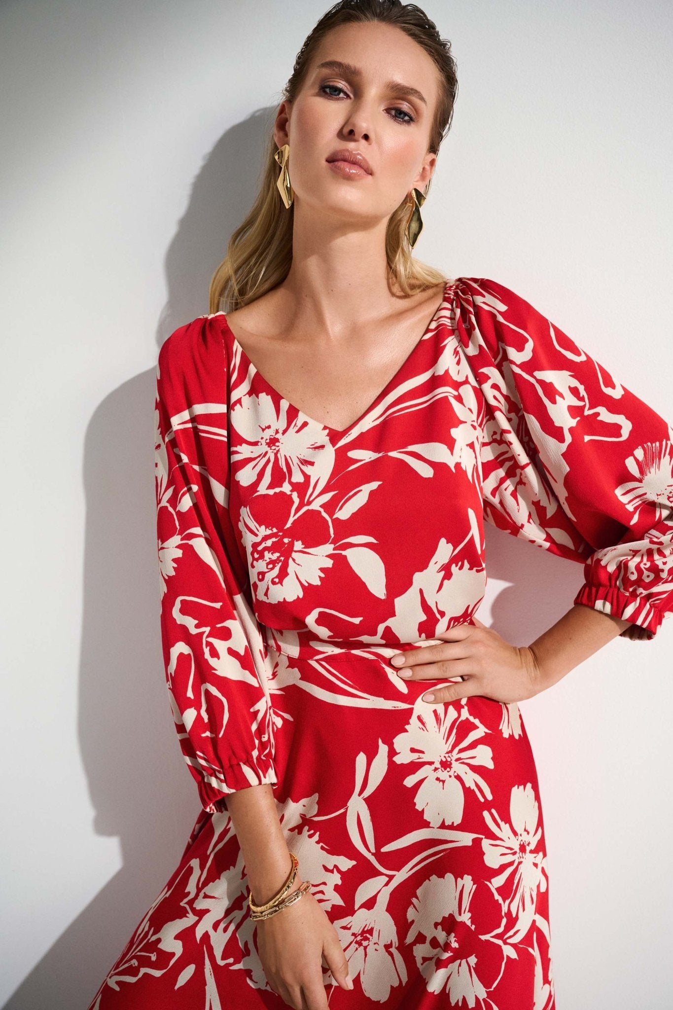 Satin Whisper V-Neck‌ Top