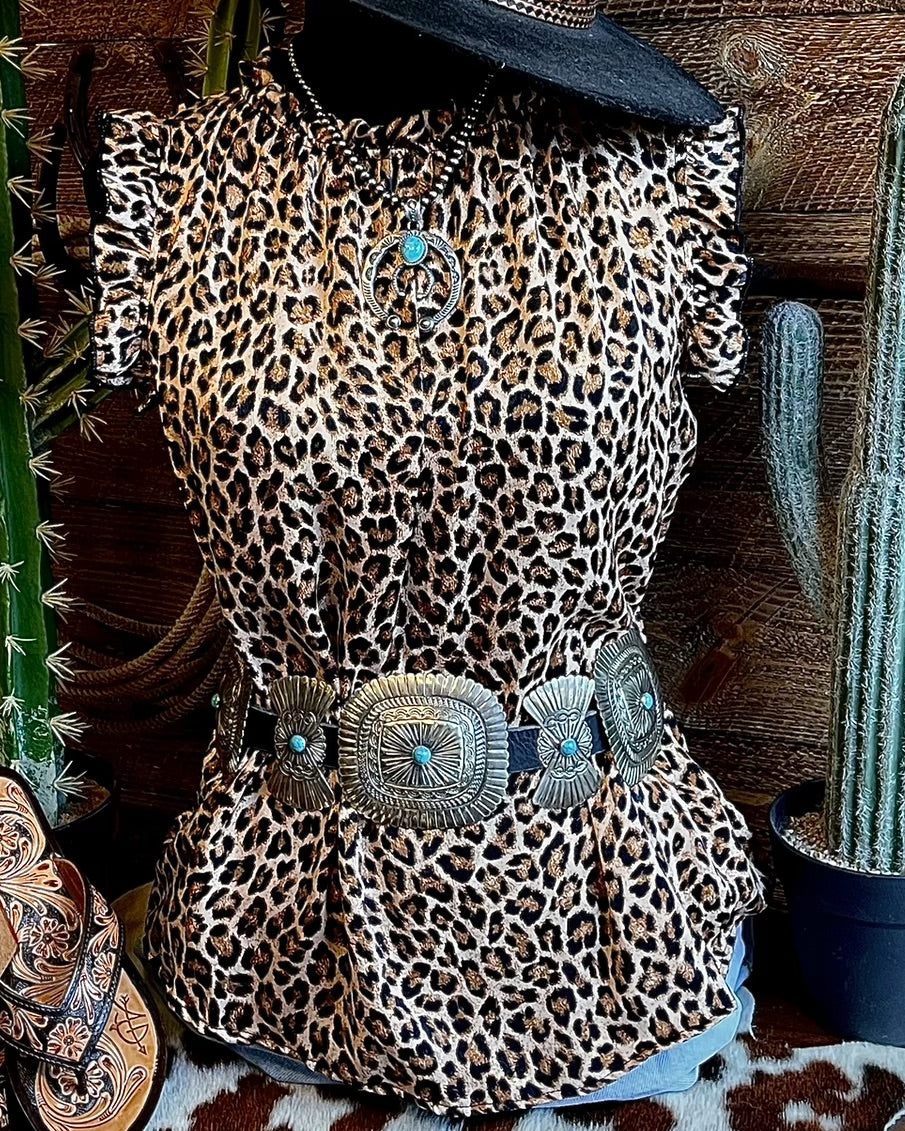 Women Summer Leopard Sleeveless T-shirts