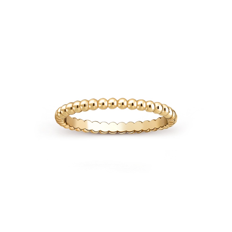 Perlee pearls of gold ring, small model