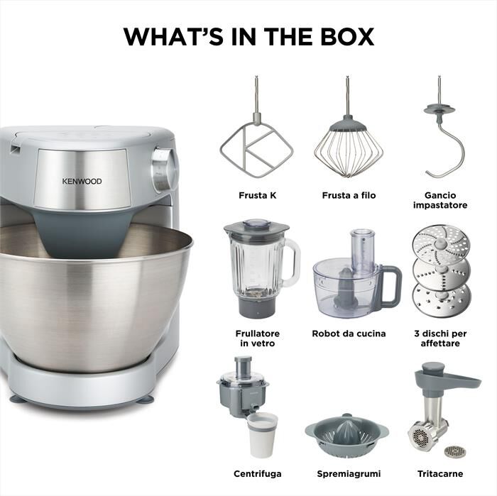 KENWOOD. - PROSPERO+ KHC29.POSI IMPASTATRICE PLANETARIA-SILVER