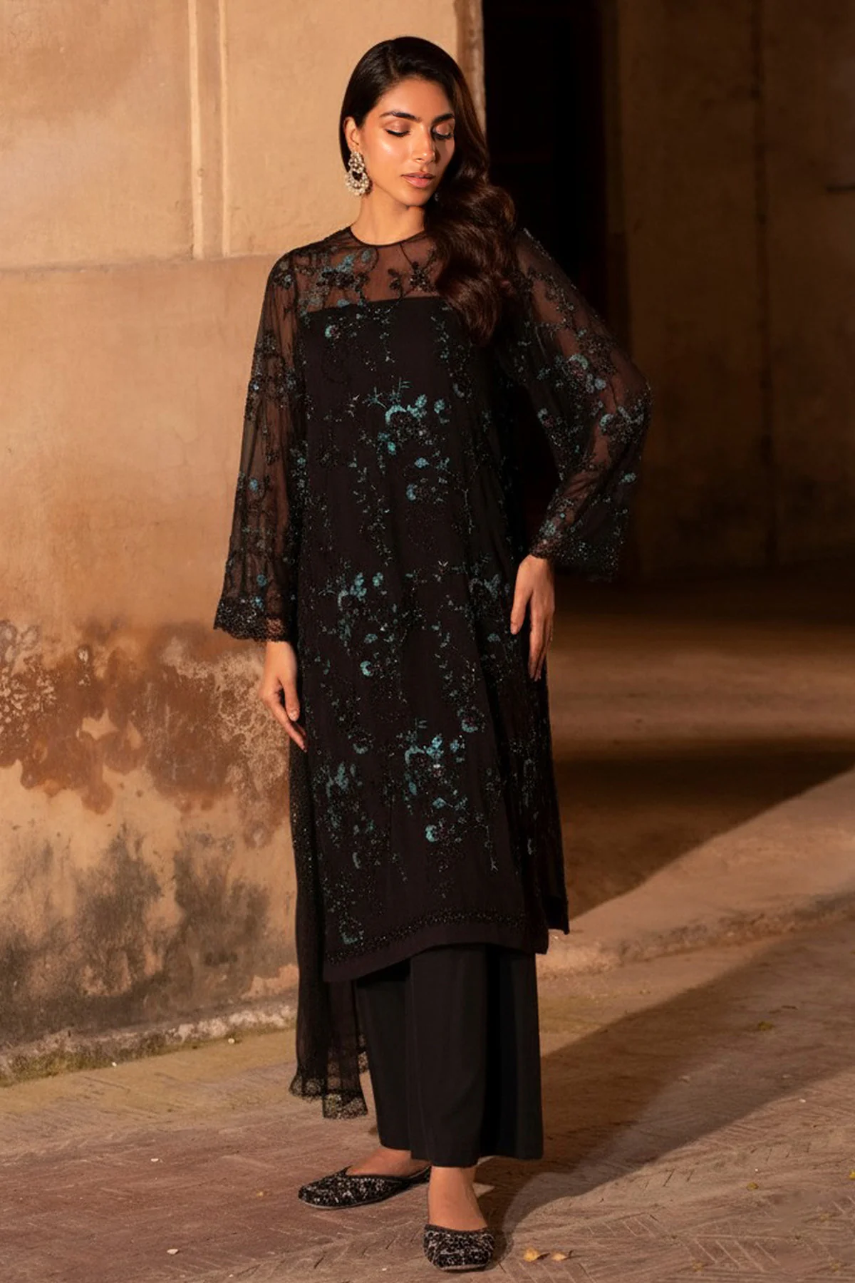 PURE CHIFFON | EMBROIDERED