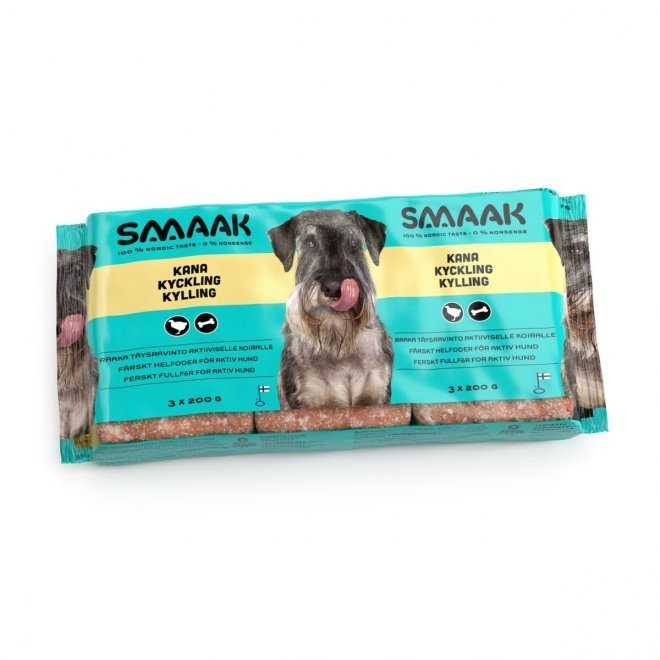 Smaak Raw Complete Kylling Active 3x200g