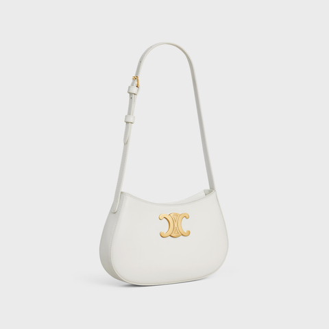 MEDIUM TILLY BAG IN SHINY CALFSKIN WHITE