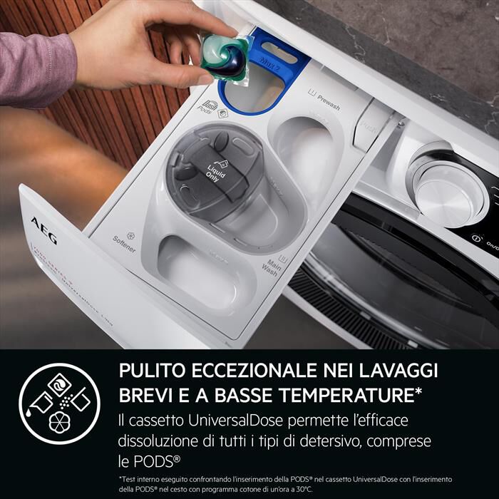 AEG - Lavatrice LR7FH104VY 10 Kg Classe A-Bianco