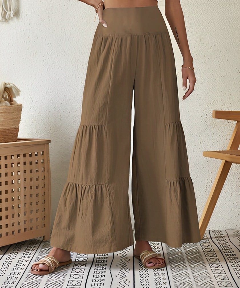 Women's Casual Layered Trousers