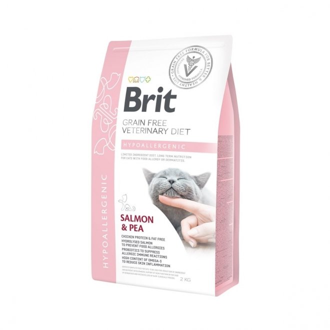 Brit Veterinary Diet Cat Grain Free Hypoallergenic Salmon & Pea