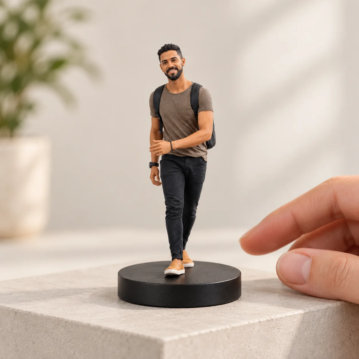 Realistic custom full-body figurine