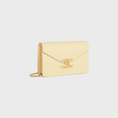 WALLET ON CHAIN MARGO IN SHINY CALFSKIN SUNLIGHT