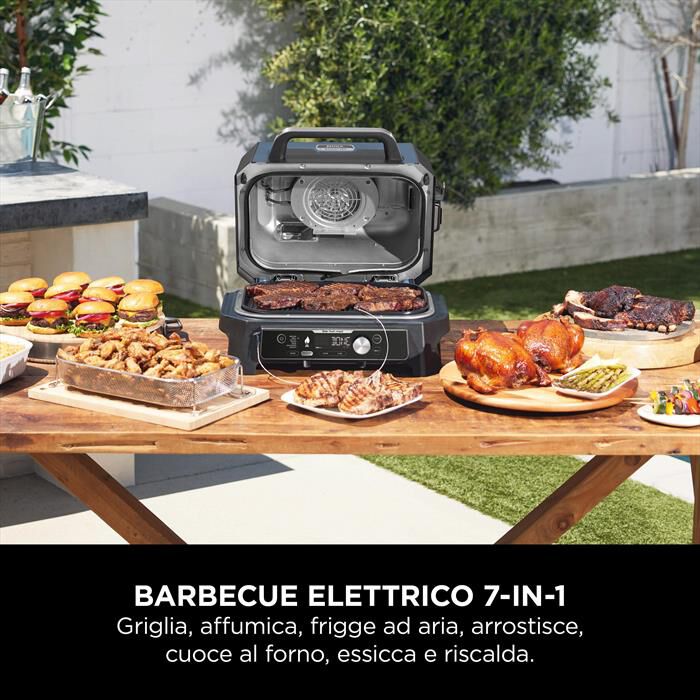 NINJA - Barbecue elettrico Woodfire Pro Connect XL OG901EU-Blu