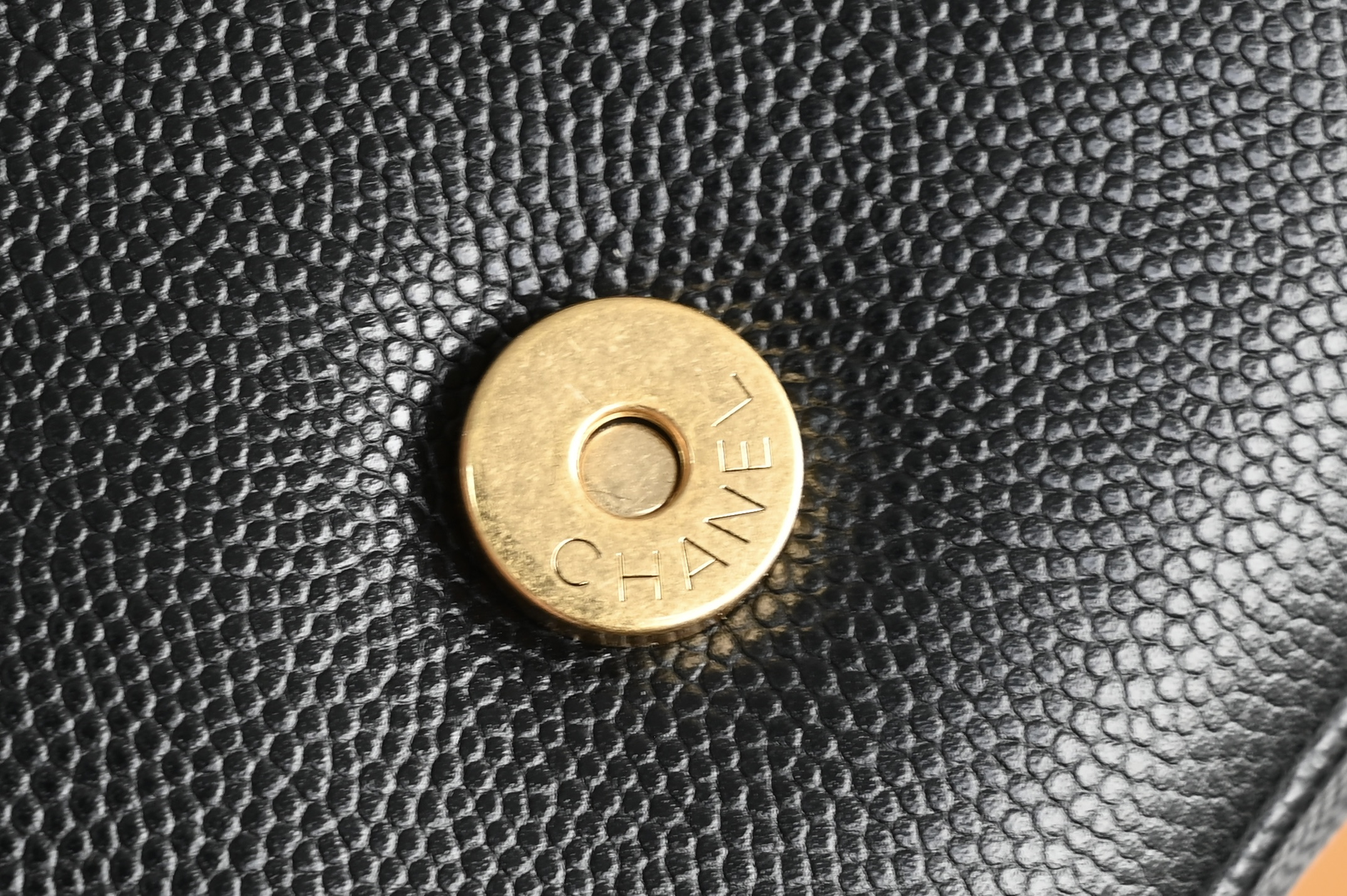 26S Preppy Coco Mini Flap Bag in Black Grained Shiny Calfskin with Gold-Tone Hardware - Mocuir