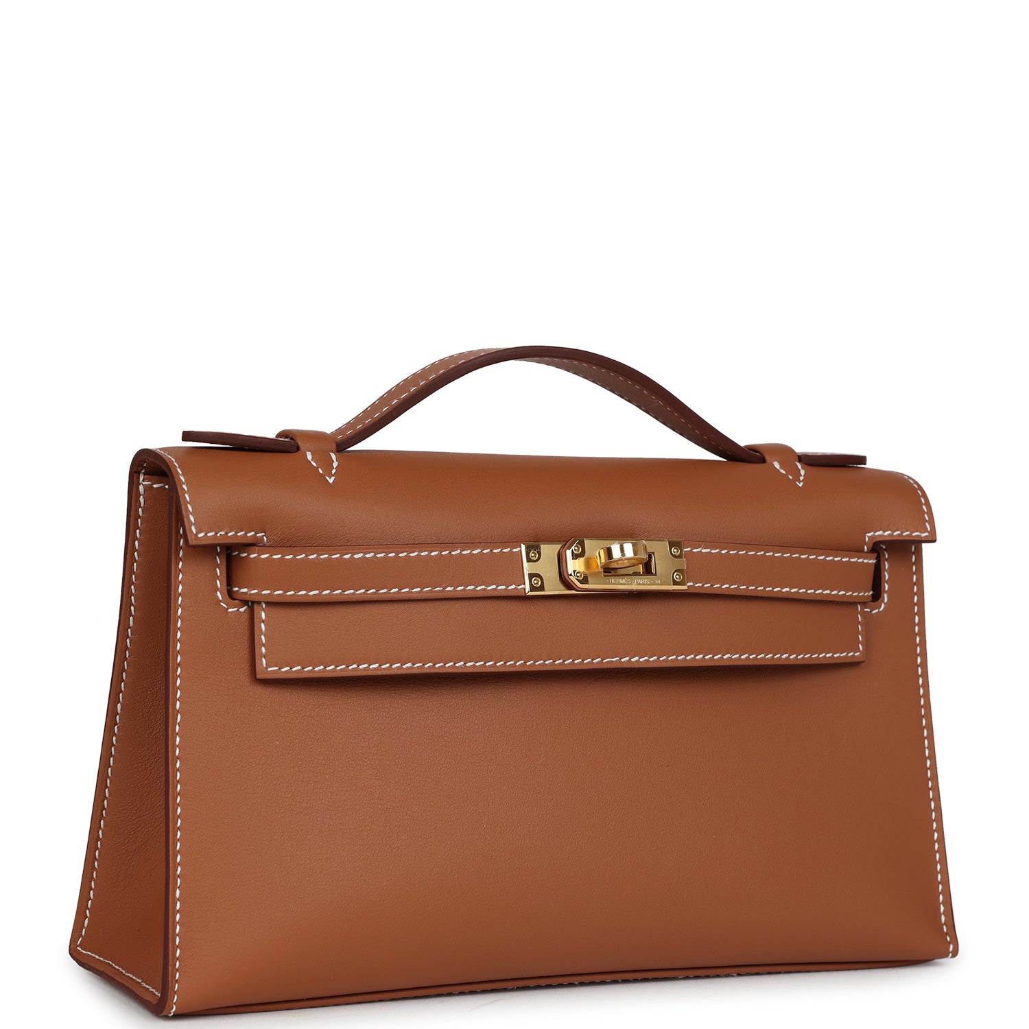 Kelly Pochette Gold Swift Gold Hardware