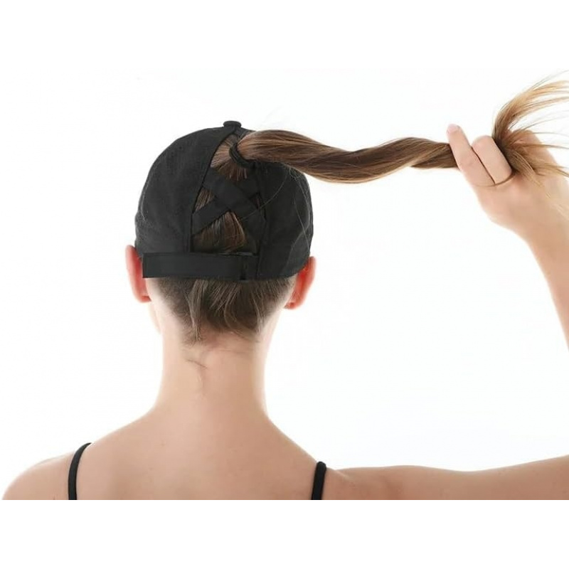 Criss-Cross Ponytail-Baseball-Cap for Women