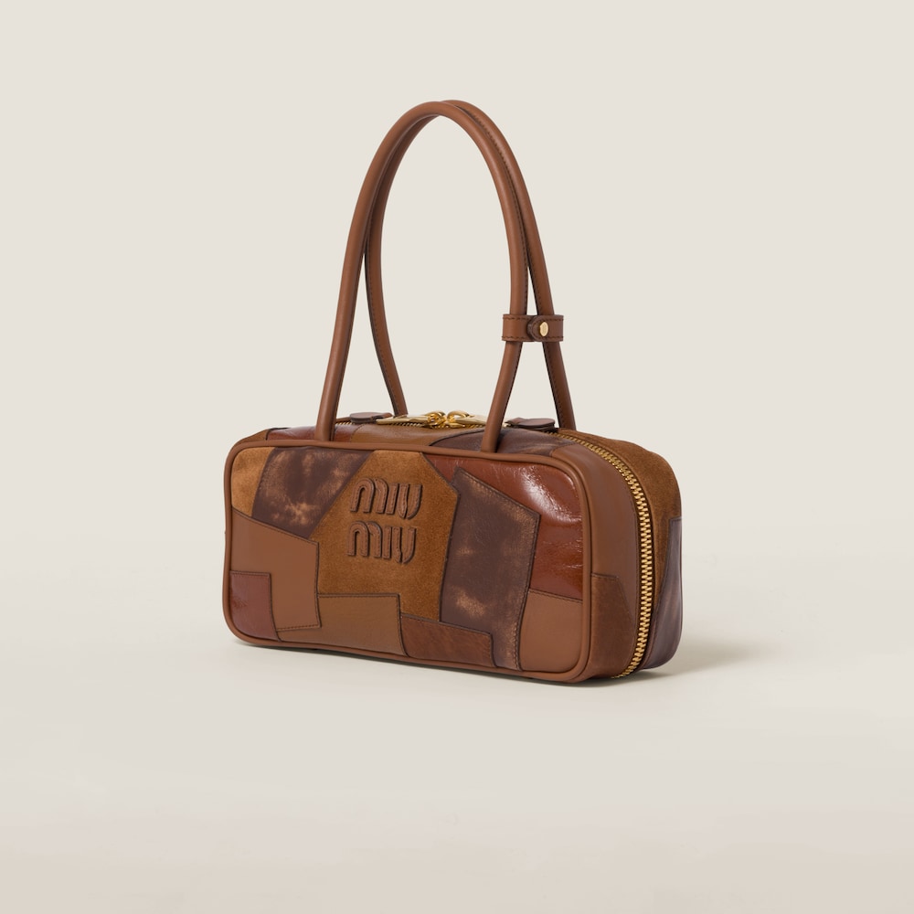 Beau leather patchwork bag