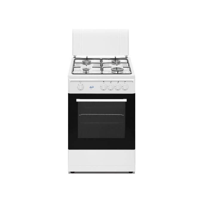 Ducati SD554WG Cucina a Gas 4 Fuochi Forno a Gas Larghezza x Profondità 50x50 cm con Coperchio colore Bianco