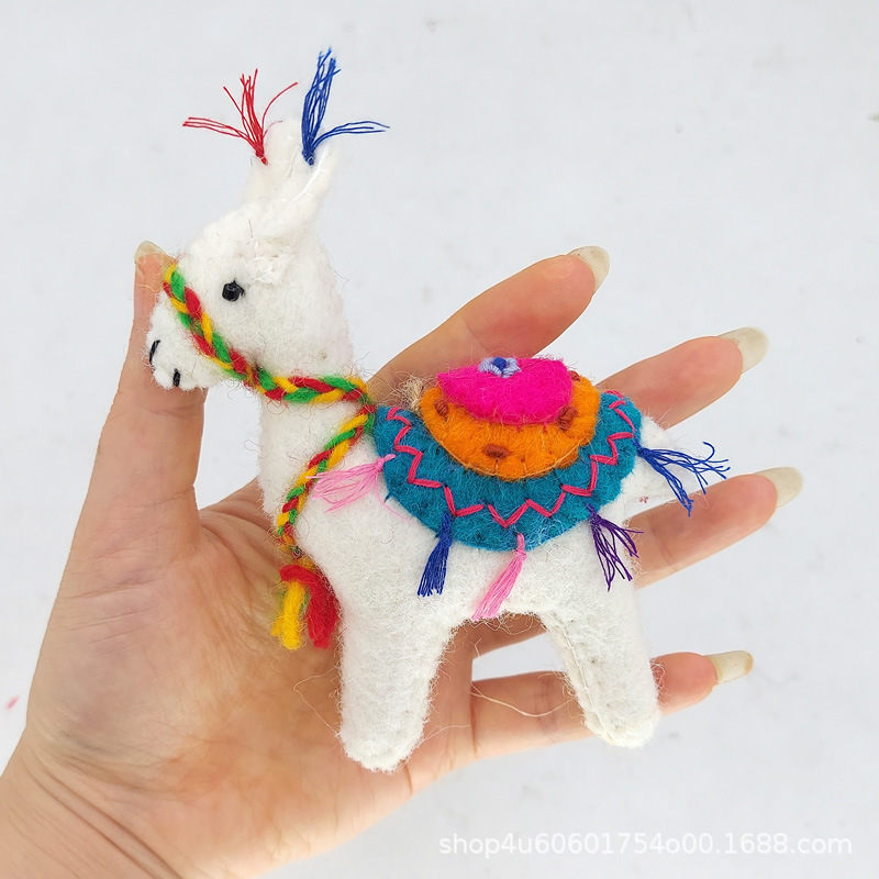 Wool felt pendant cute plush toy