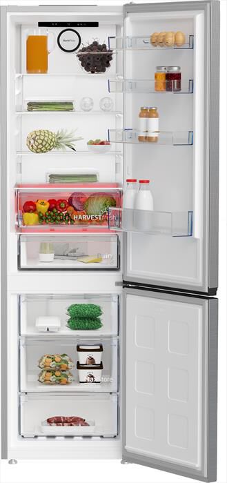 BEKO - Frigorifero combinato B5EUNA406HXB Classe C 355 lt-Metal Look