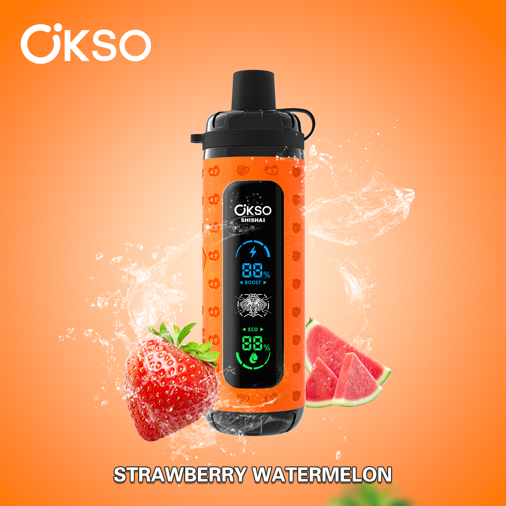 （3 pieces）OKSO ShiSha Max 40000 40K Puffs Newest LED Display Leather Disposable Vape Pen