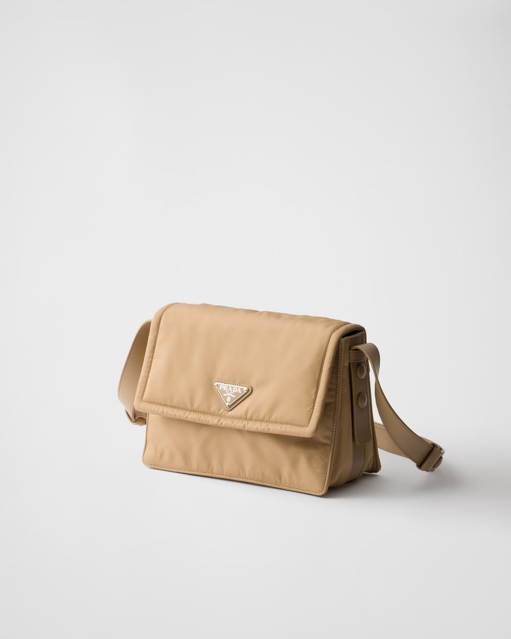 Small Padded Re-Nylon Shoulder Bag