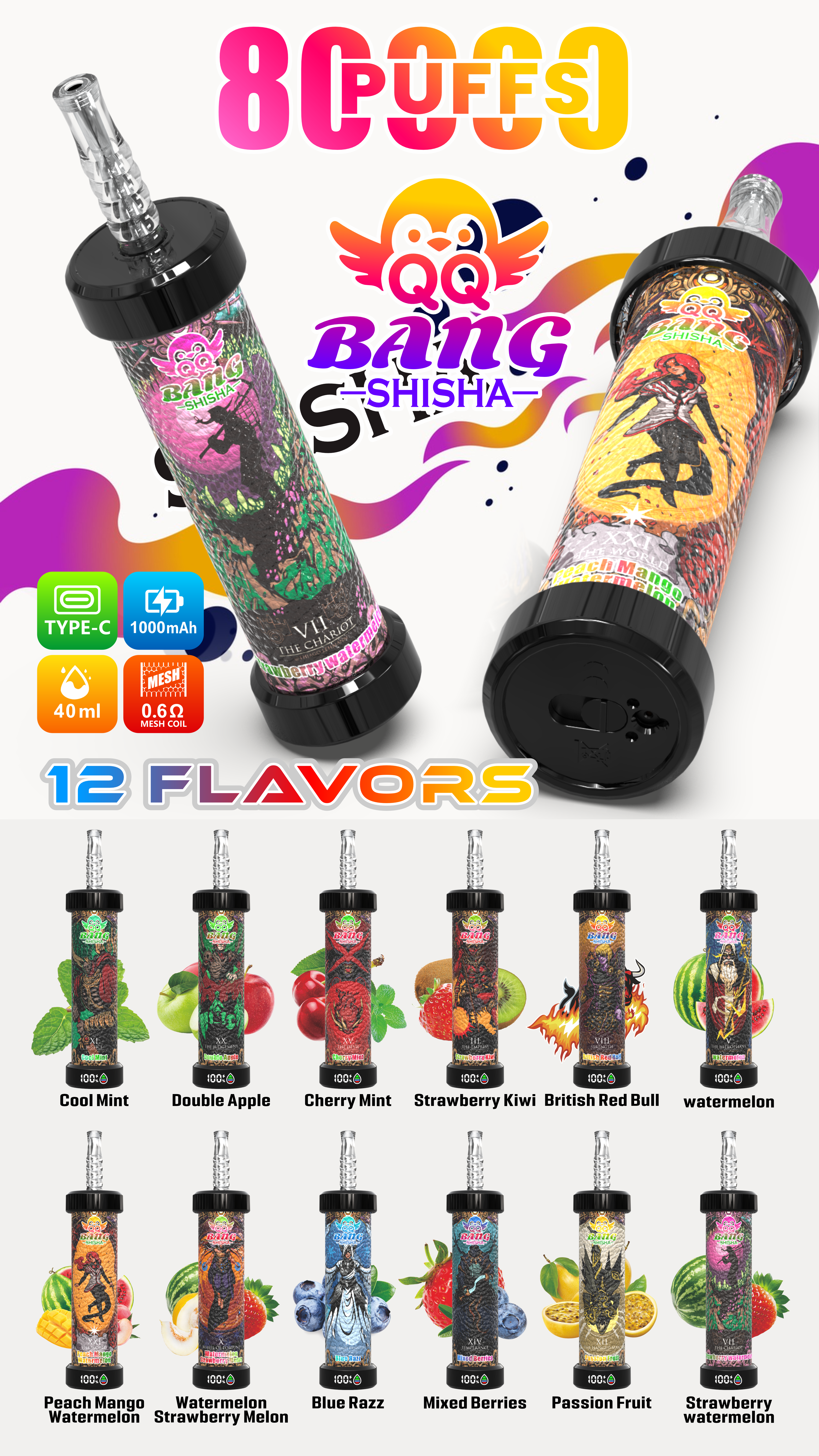 BANG BLAZE 80KPuffs Shisha Disposable Vapes