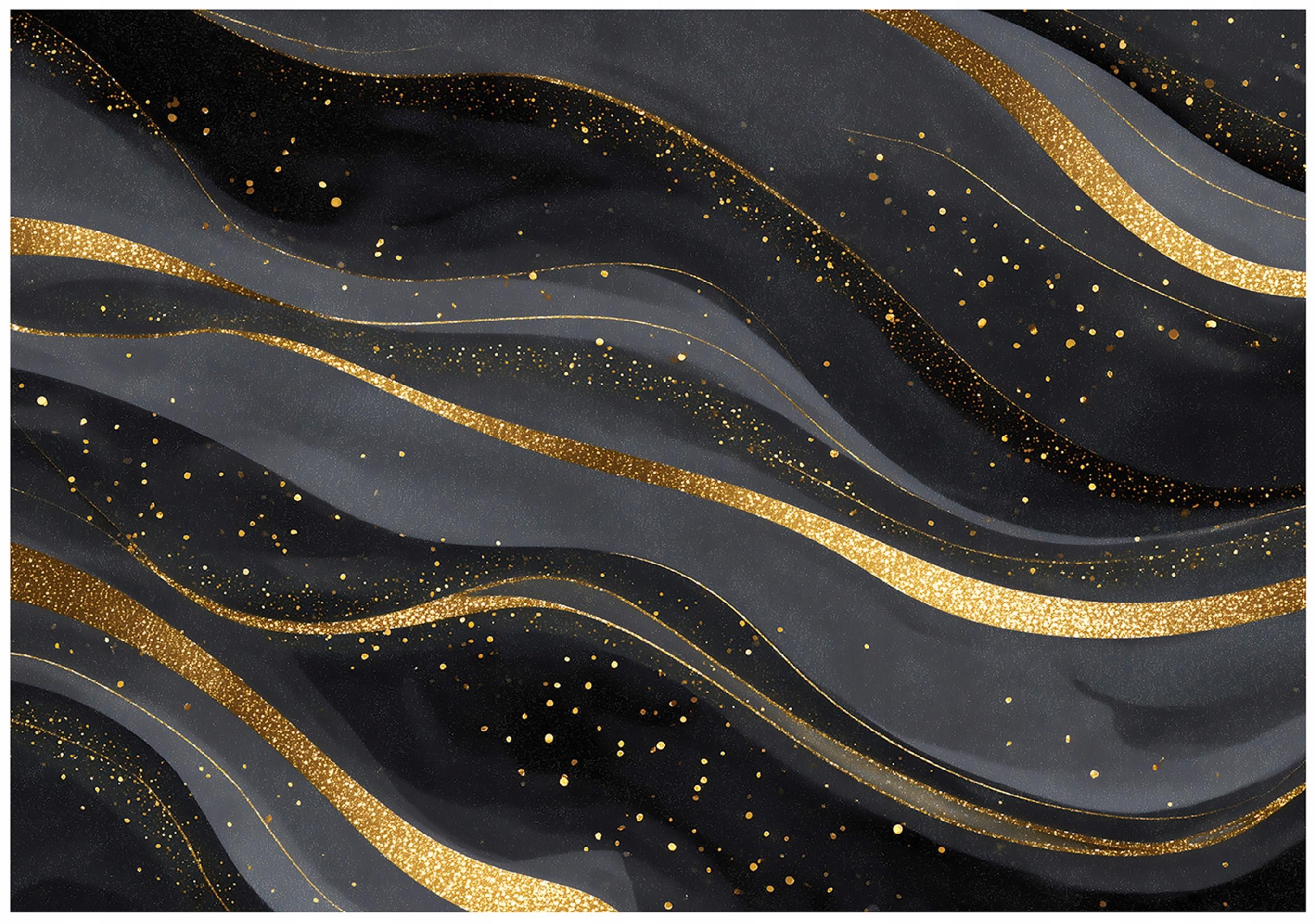 Glamorous gold marble wall mural for bedroom or living room, non-woven wallpaper,