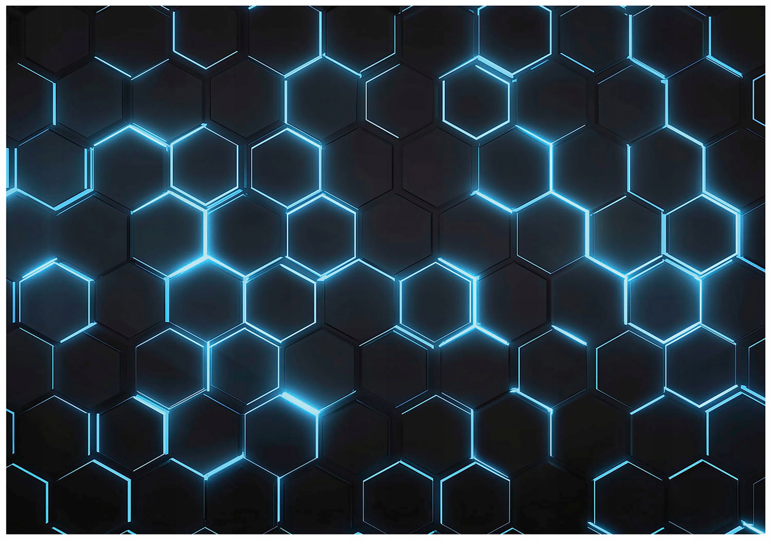Wall mural for boys, 3D hexagons, gaming wallpaper for children's room,