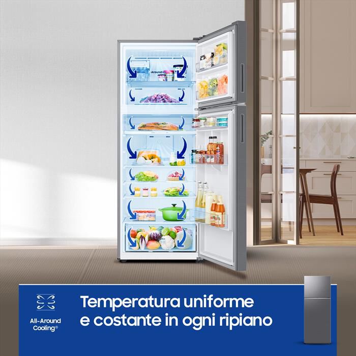 SAMSUNG - Frigorifero 2 porte RT47CG6626S9ES Classe E 465 lt-METAL INOX