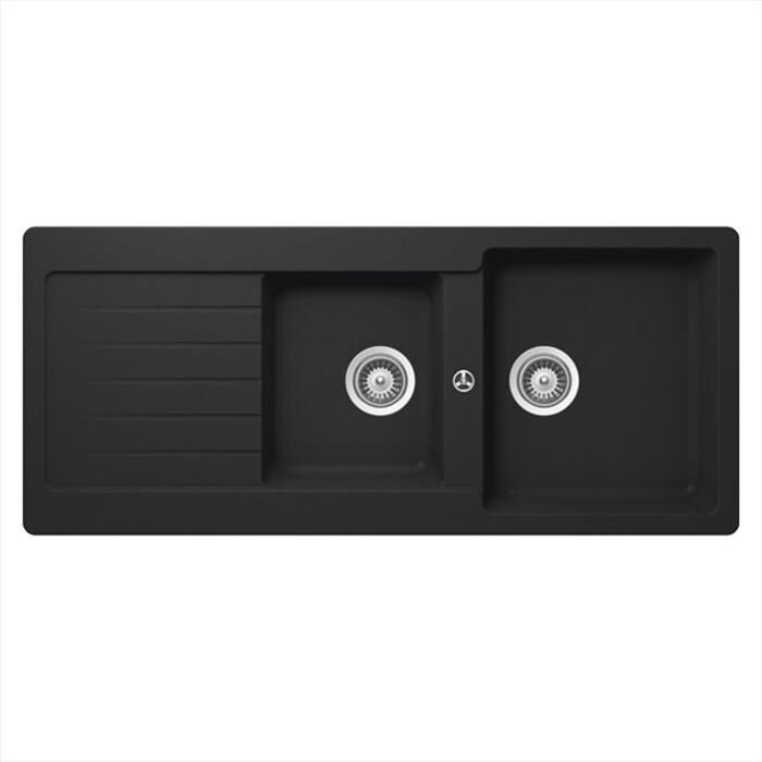 GLEM GAS - Lavello lneare LS2G16A 2 vasche-Antracite